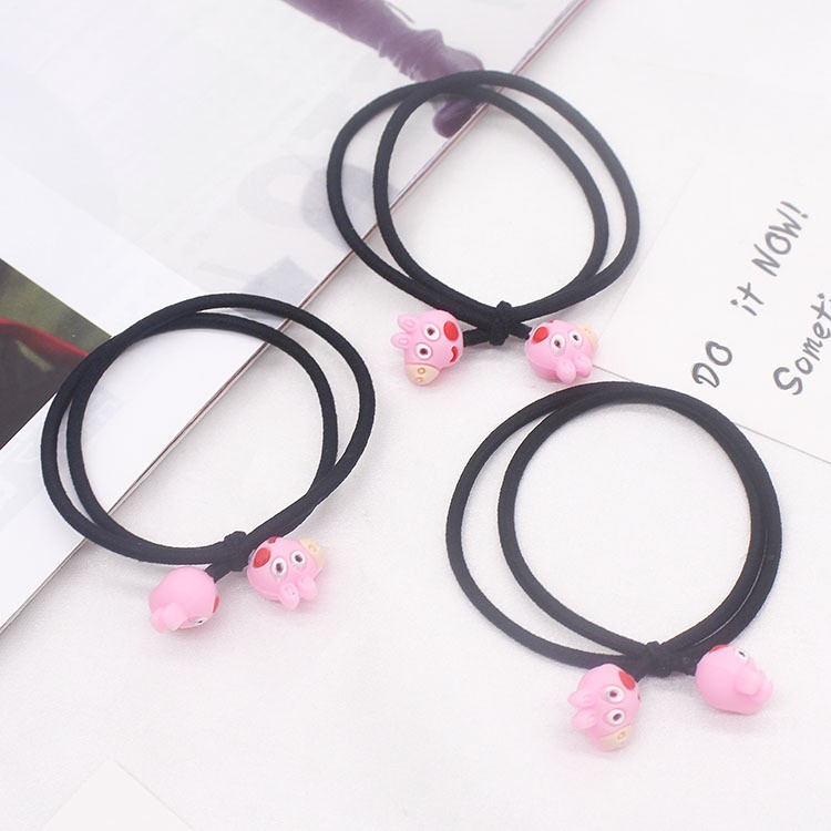 Chun buộc tóc hoạt hình ngộ nghĩnh 2 vòng dây - Dây buộc tóc 2 vòng dây    Clovershop68