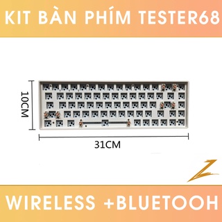 Kit Custom Switch Cho Bàn Phím Cơ Tester68 Không Dây Bluetooth