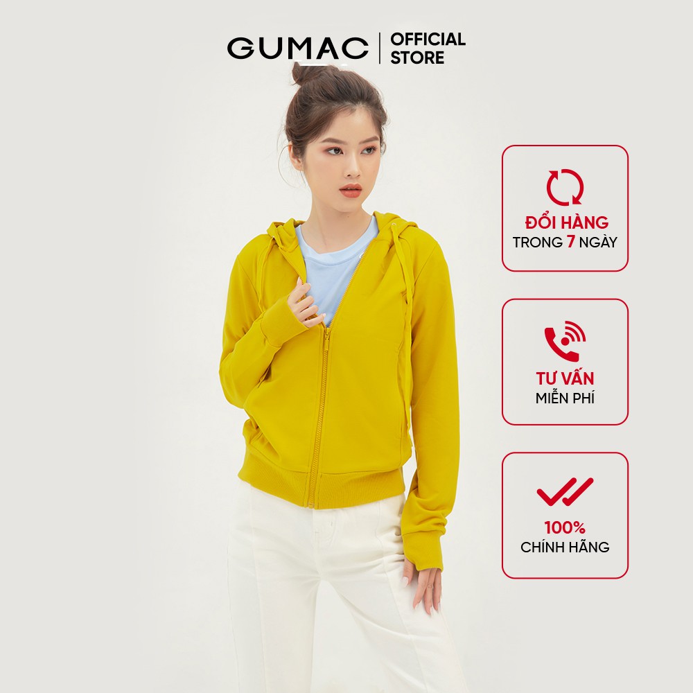 Áo khoác nữ chống nắng thiết kế basic, chất liệu da cá cao cấp GUMAC AB363