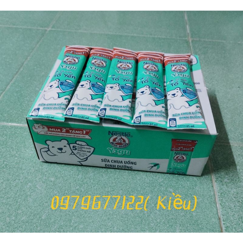 Sữa chua uống nestle yogu có chứa tổ yến gói 85ml