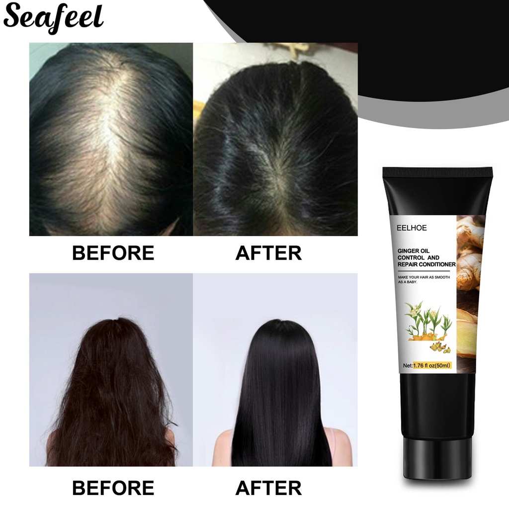 sf_ Portable Hair Growth Conditioner Ginger Soften Hair Scalp Care Growth Conditioner Easy to Use for Salon