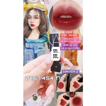 Son kem mini Nars Powermatte màu Vain