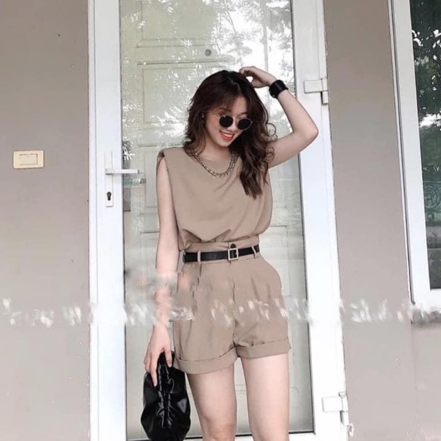 SET ÁO 3 LỖ QUẦN SOOC CHUN LƯNG KÈM ĐAI