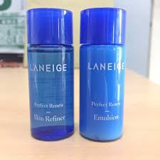 Sét chai Laneige Nước hoa hồng và sữa dưỡng Perfect renew chống lão hóa size 15ml