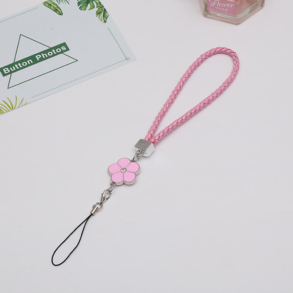 Dây Đeo Điện Thoại / Chìa Khóa Họa Tiết Hoa Xinh Xắn