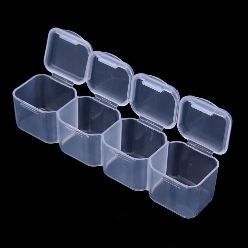Hộp Nhựa Trong Suốt 28 Ngăn Đựng Trang Sức Tiện Dụng