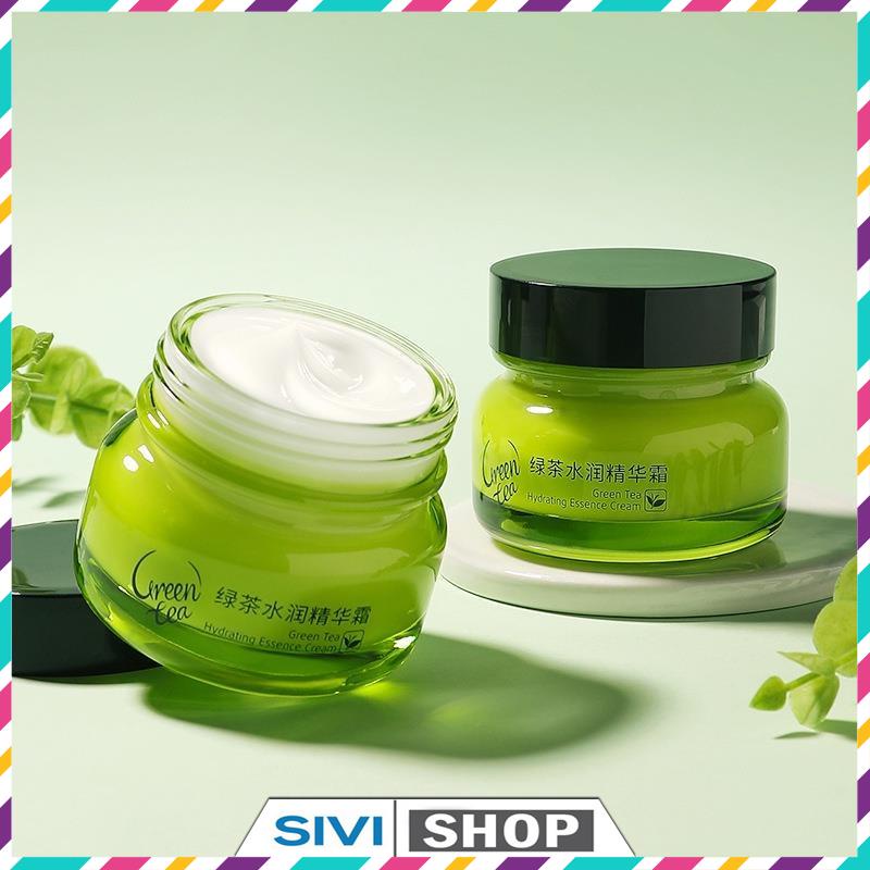 Kem dưỡng trắng cấp ẩm ngừa mụn Laikou Green Tea Hydrating Essence Cream