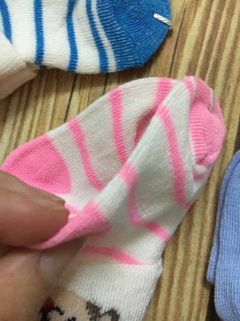 Tất len sơ sinh, vớ cao cổ cho bé (0-6m, chân &lt;9,5cm)