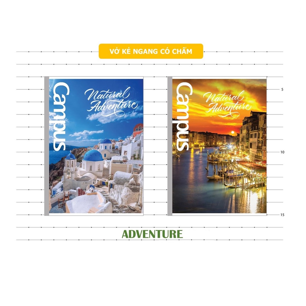 [BÁN LẺ] Vở KN Campus có chấm Adventure 80 trang