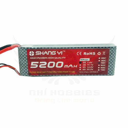 Pin Lipo ShangYi 7.4v 2s 5200mAh 45C