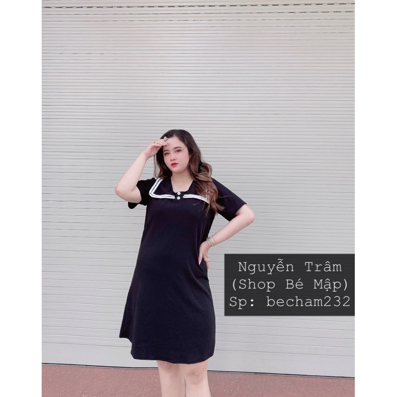 Đầm Suông Thuỷ Thủ Tay Con BigSize 65-85Kg [Hình Thật Chính Chủ] | BigBuy360 - bigbuy360.vn