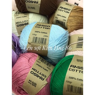 Sợi Amigo Cotton ( từ màu 01 đến màu 20)