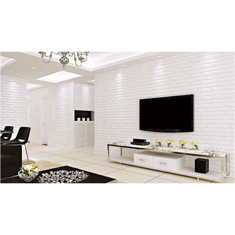 Xốp dán tường 3D vân gạch