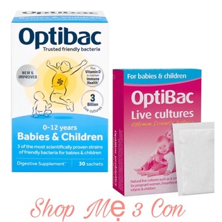 Men Optibac Hồng Uk cho bà bầu và trẻ sơ sinh