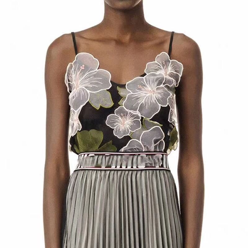 Miếng Dán Vải Lụa Phối Ren Hoa Trang Trí Quần Áo diy