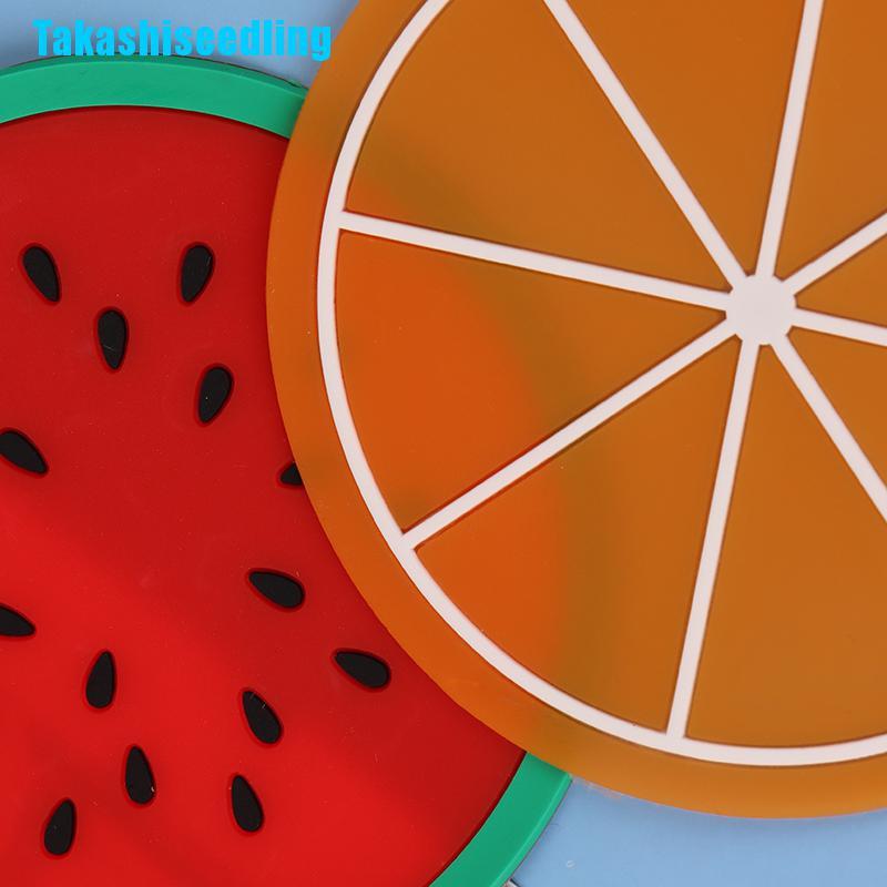 Bình Nước Silicone Cách Nhiệt Hình Trái Cây Xinh Xắn