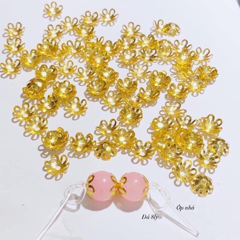 Ốp hoa vàng 10kara mix vòng 6-8-10 li giá 1 ốp