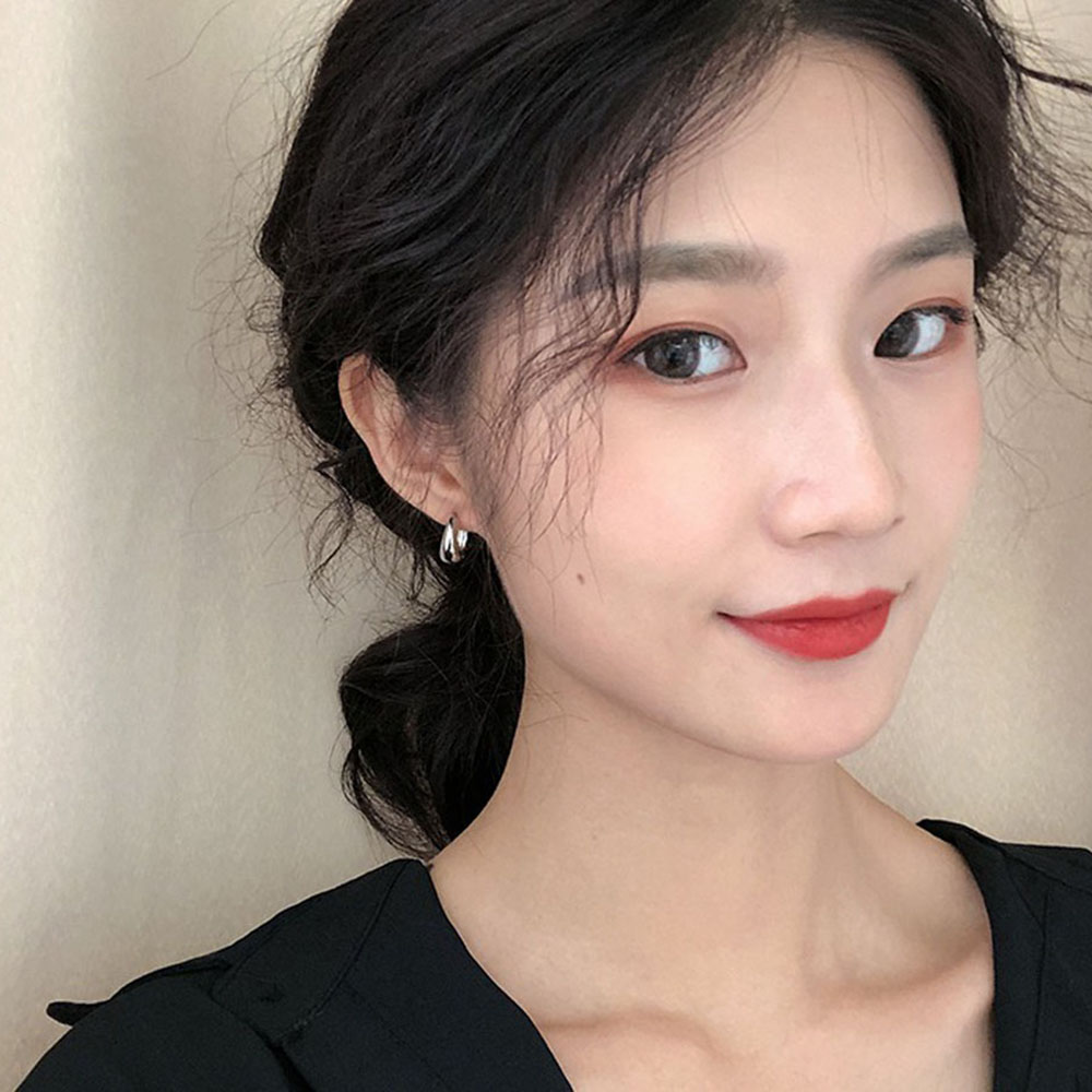 Hoa tai dáng dài thiết kế hình học đơn giản thời trang cho nữ