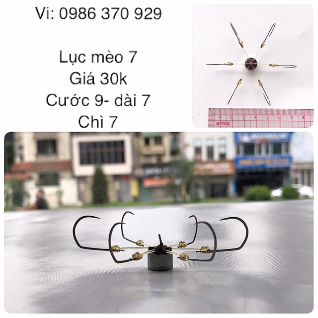 Lục Mèo 7- giá 30k ( Lưỡi câu lục giá rẻ - Vi Bạch)