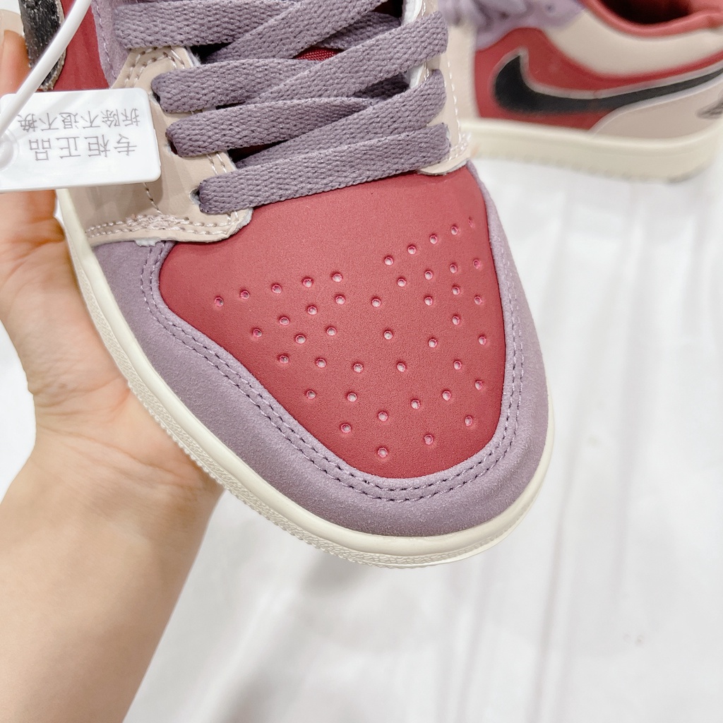 Giày Thể Thao Nữ Ngô Thắng JD Thấp Nâu Đỏ