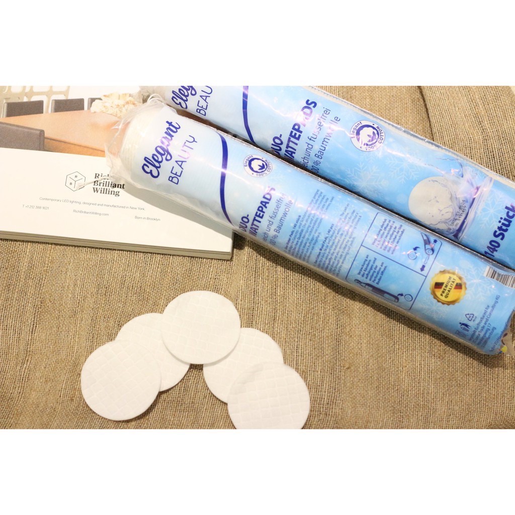 Bông Tẩy Trang Elegant Beauty Duo Wattepads 140 Miếng