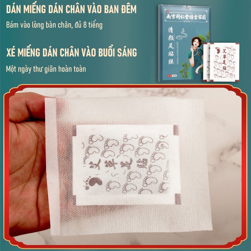 Miếng dán giảm béo và giải độc chân, giảm đau và giải độc, miếng dán chân khi ngủ