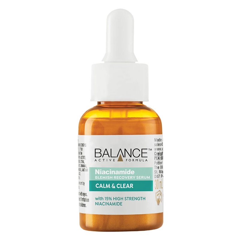 Serum Balance Active Formula Ngừa Mụn Mờ Thâm 30ml Niacinamide 15% Blemish Recovery Serum