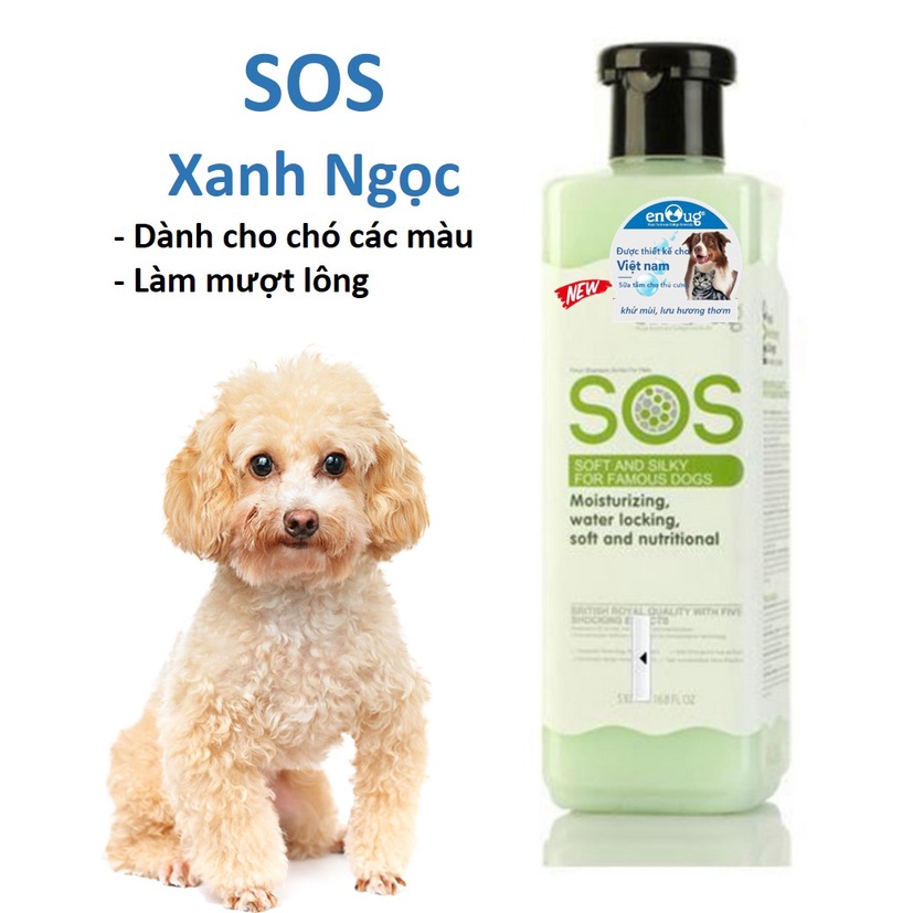 Hanpet.GV- Sữa Tắm SOS- chai 530ml cho chó mèo Tẩy ố Go White dầu tắm cho mèo chó mọi lứa tuổi