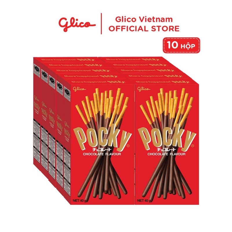 Bánh que Pocky Sô Cô La 40G x 10 Hộp