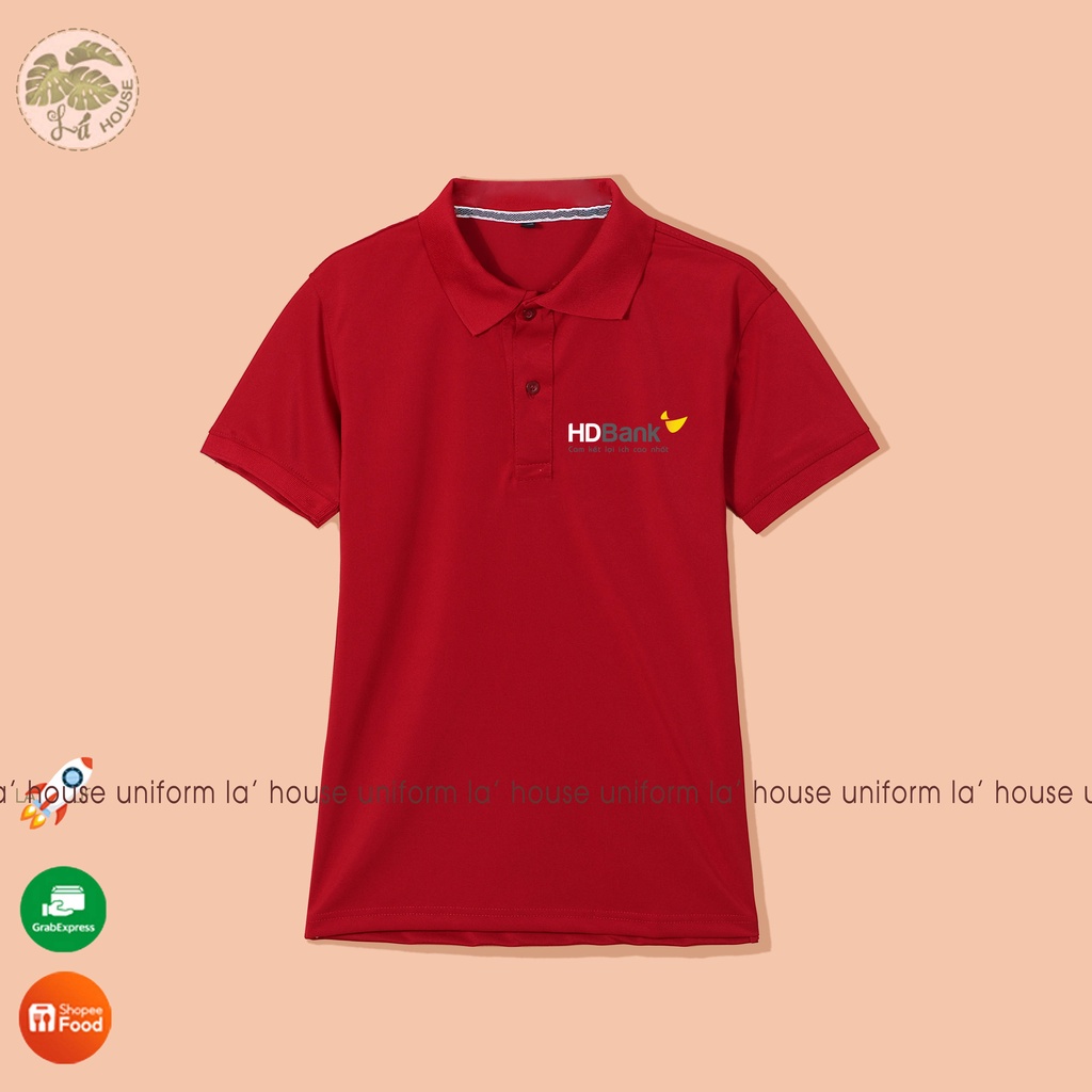 Áo thun đồng phục ngân hàng La ' House Uniform -HD Bank