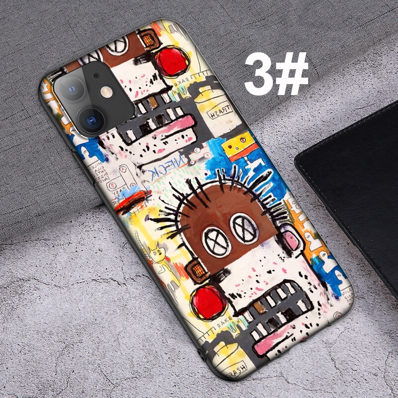 iPhone XR X Xs Max 7 8 6s 6 Plus 7+ 8+ 5 5s SE 2020 Casing Soft Case 48SF Jean-Michel Basquiat Graffiti animation mobile phone case