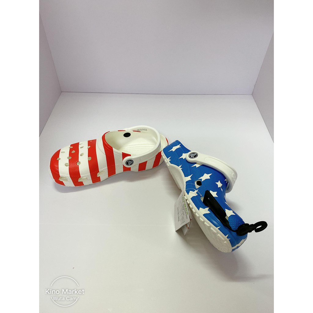 [Crocs USA] Giày Clog Unisex Crocs Lá Cờ Mỹ Authentic - trẻ em tới người lớn - Đủ size