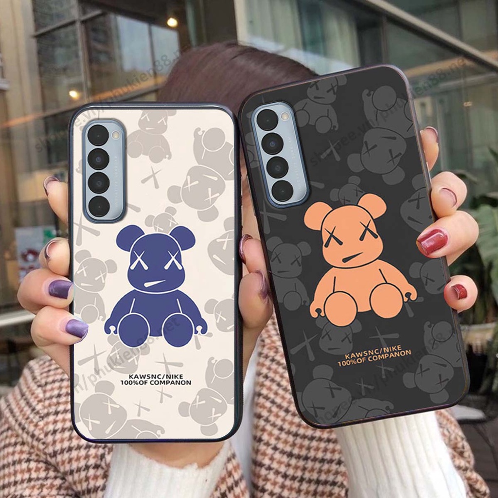 Ốp lưng Oppo Reno5 4G / Reno5 5G / Reno 5 hình Robot Bear, Kawsnc bảo vệ điện thoại
