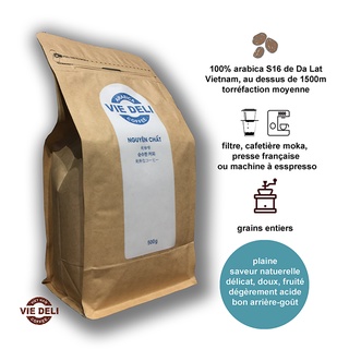 Cà phê hạt Arabica Viedeli, túi 500g