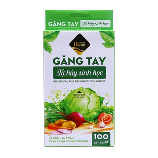 Găng tay 1 lần Vinmart Home size M hộp 100 cái
