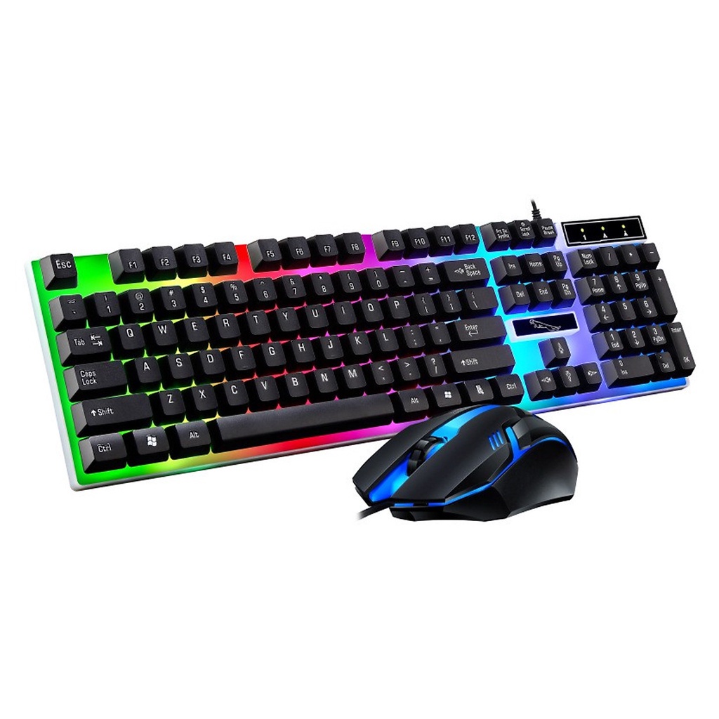 Bàn phím máy tính có dây laptop giả cơ gaming Led giá rẻ cute G21 MVT Store BP01