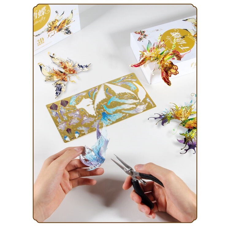 Mô Hình Kim Loại 3D Lắp Ráp Microworld Thiên Ngữ Hồ Điệp