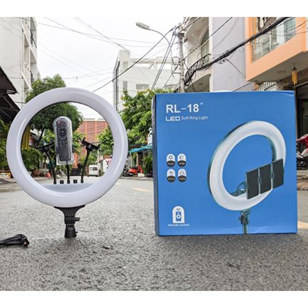 Đèn Livestream size 45 3 kẹp điện thoai, Phù hợp cho Livestream, Spa làm đẹp, tặng kèm chân bảo hành đổi mới | BigBuy360 - bigbuy360.vn