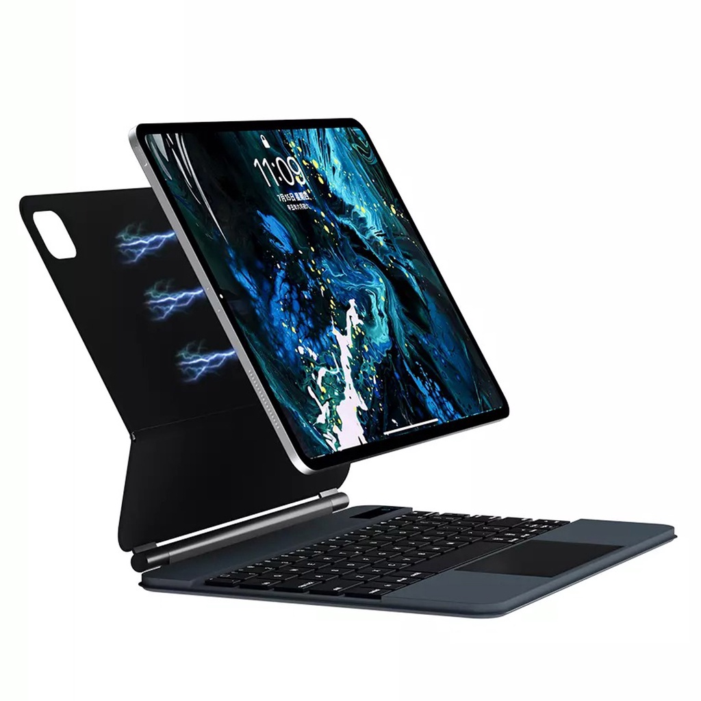 Bao Da Ipad Bàn Phím Kết Nối Wiwu Magic KeyBoard Cho IPad 10.2", 10.9"  11" IPad Pro 12.9 inch Chính Hãng Wiwu