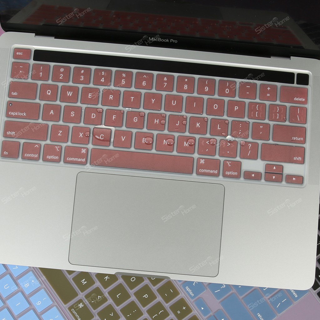 Miếng phủ bàn phím laptop bằng silicon cho Macbook Pro 13.3 M1 A2338 A2289 A2251 Pro16 A2141