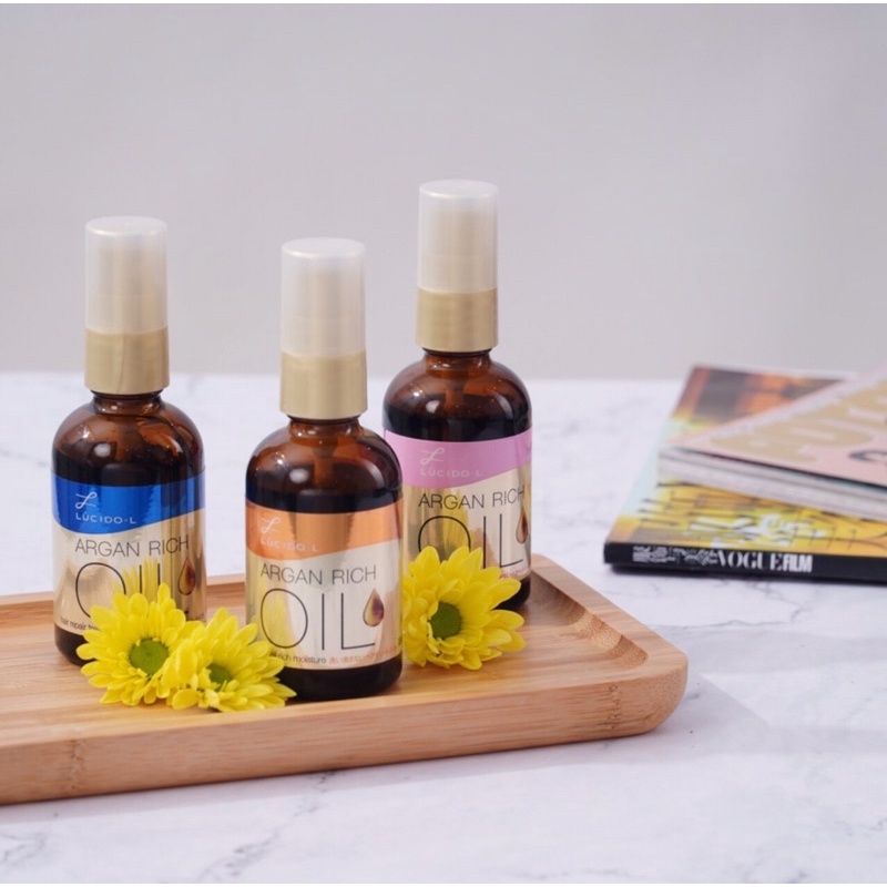 Tinh dầu dưỡng tóc Lucido-L Argan Rich oil  60ml date mới