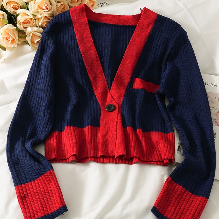 NUZIRO  Áo khoác cardigan dệt kim mỏng dáng ôm phong cách Hàn Quốc cho nữ
