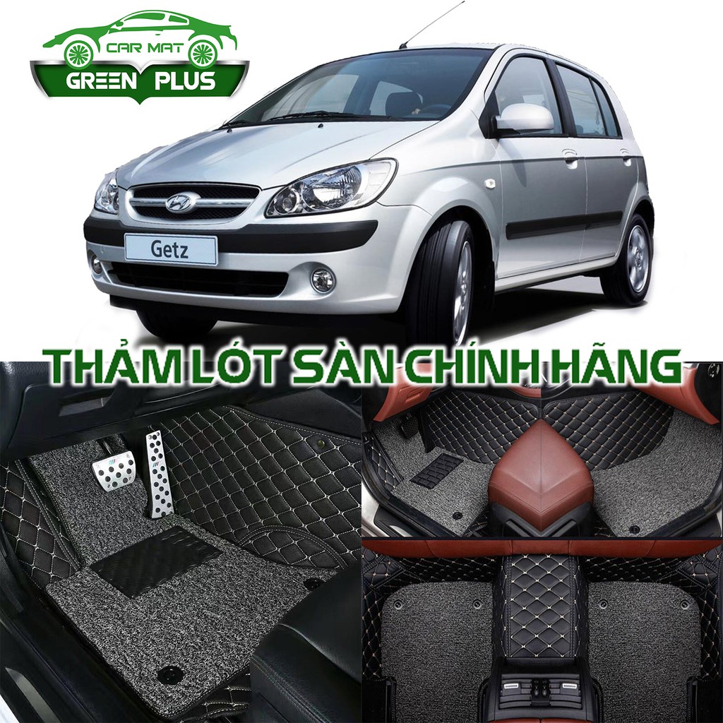 Thảm lót sàn ô tô 6D Hyundai Getz chống nước, không mùi, phủ kín 90% sàn xe