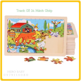Xếp hình tranh gỗ 24 mảnh ghép