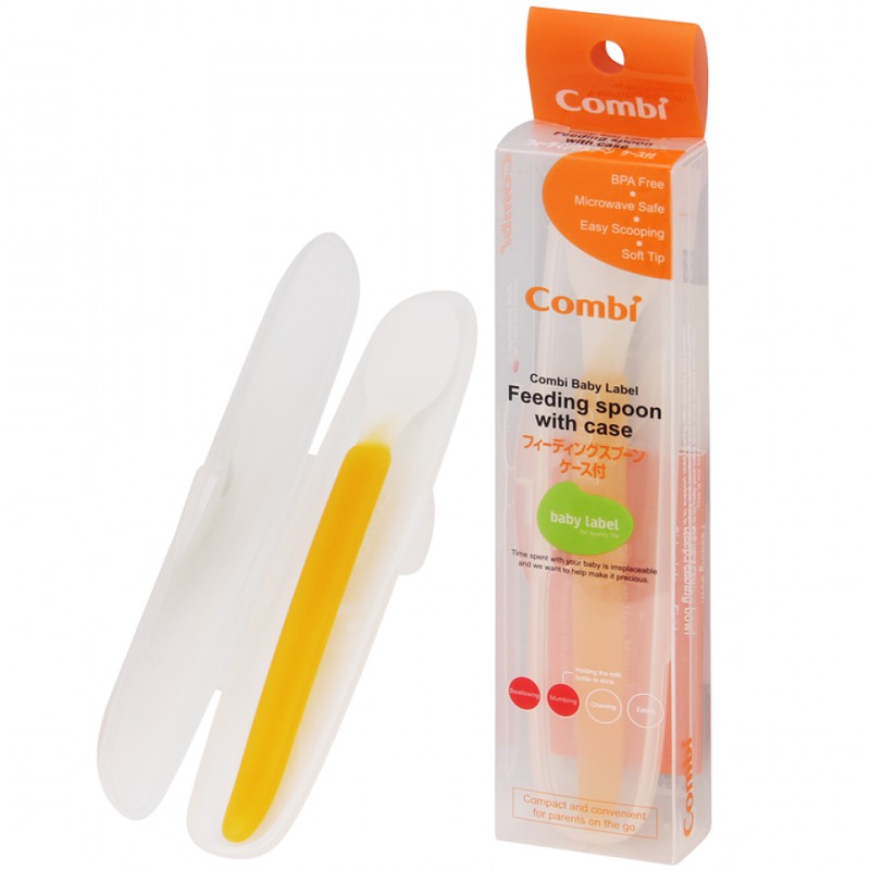 Thìa ăn dặm Combi kèm hộp