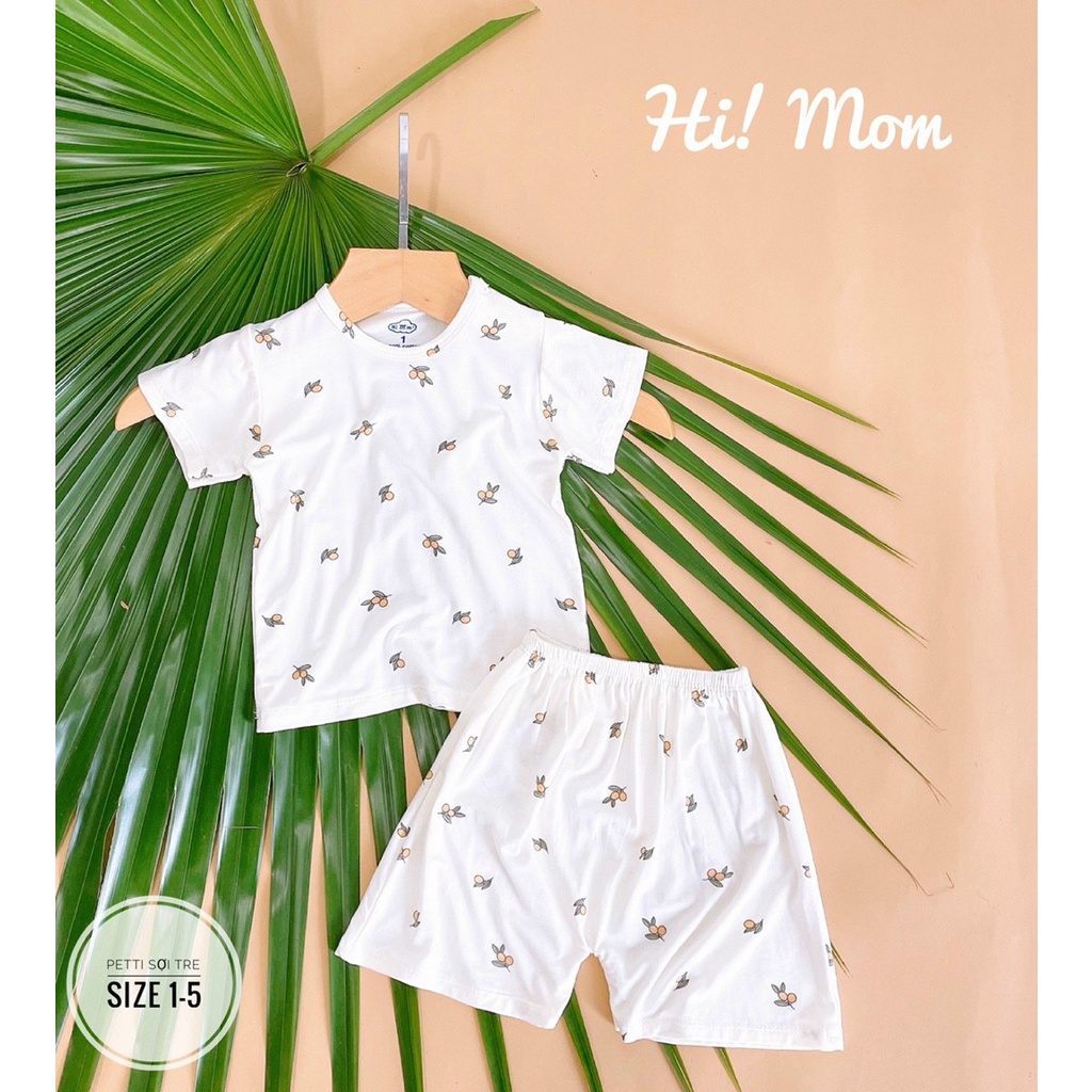 [XẢ KHO] Bộ Cộc Tay Cúc Vai Chất Petit Sợi Tre Cao Cấp - Quần Áo Trẻ Em Sơ Sinh Cho Bé Trai Bé Gái Từ 4-14KG