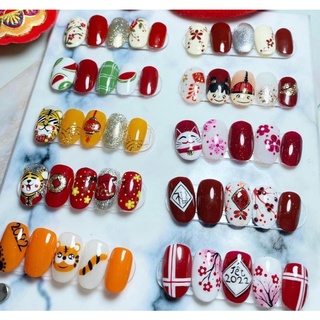 Nailbox xinh giá rẻ_Móng úp thiết kế_Mã Tết