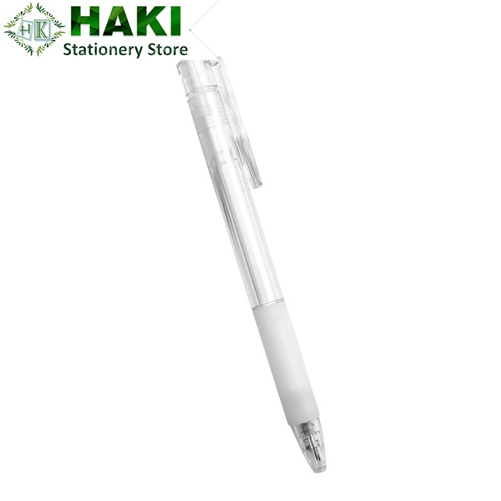 Dao rọc giấy hình bút HAKI màu trắng thiết kế an toàn tiện dụng D04