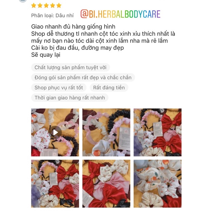 [Hàng thiết kế] Cột tóc kẹp tóc tiểu thư nơ to vải satin lụa handmade xinh xắn nhiều màu cho bạn nữ