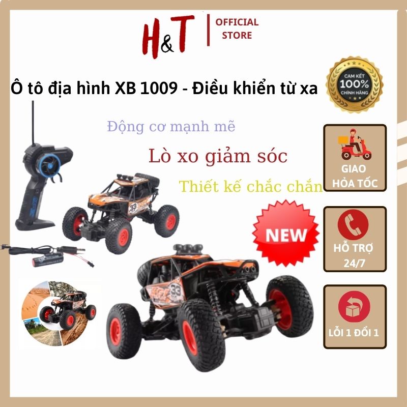 Ô tô đồ chơi điều khiển từ xa XB 1009- siêu xe địa hình chiến binh vượt dốc
